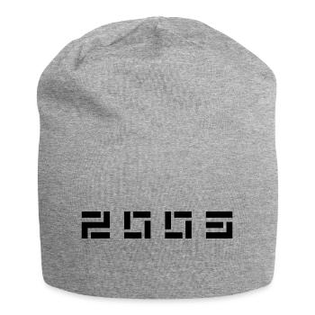 Année de naissance Naissance Né en - Fabriqué en 2003 - Bonnet en jersey - gris chiné - Devant