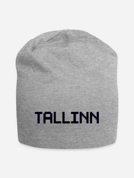 TALLINN Estland - Jersey-Beanie - Grau meliert