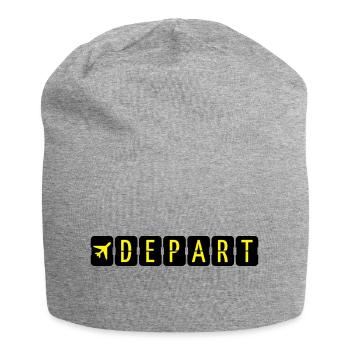 Départ - Bonnet en jersey - gris chiné - Devant