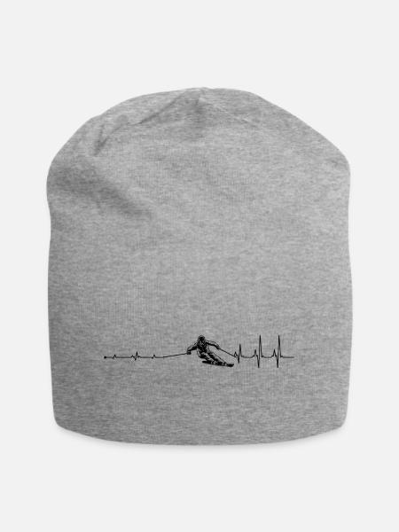 Heartbeat Ski - Jersey-Beanie - Grau meliert