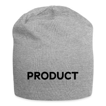 PRODUCT Design, Marke, Type, Typografie, Statement - Jersey-Beanie - Grau meliert - Vorne