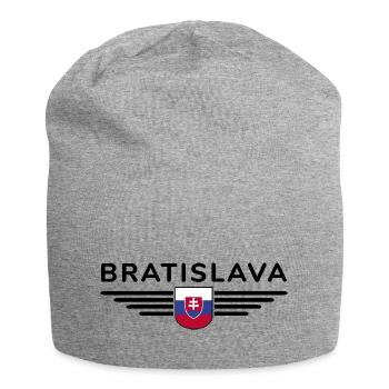 Bratislava, Slovaquie Style Design T-Shirt - Bonnet en jersey - gris chiné - Devant