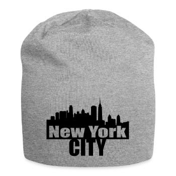 nyc NEW YORK CITY - Bonnet en jersey - gris chiné - Devant