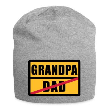 Dad - Grandpa - Jersey Beanie - heather grey - Front