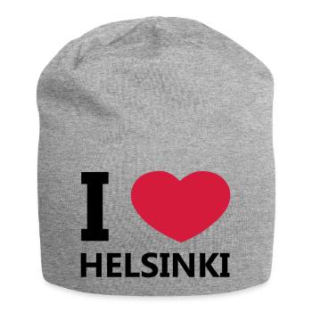 J'aime Helsinki - Bonnet en jersey - gris chiné - Devant
