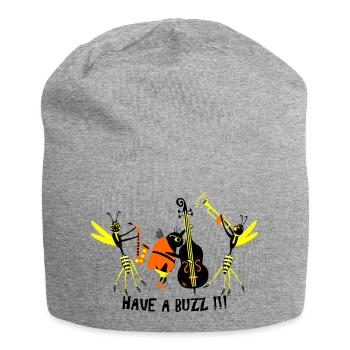 Jazz festival - Jersey-Beanie - Grau meliert - Vorne