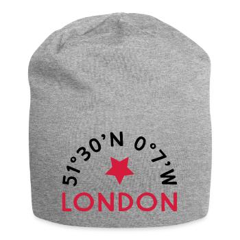 London - Jersey-Beanie - Grau meliert - Vorne