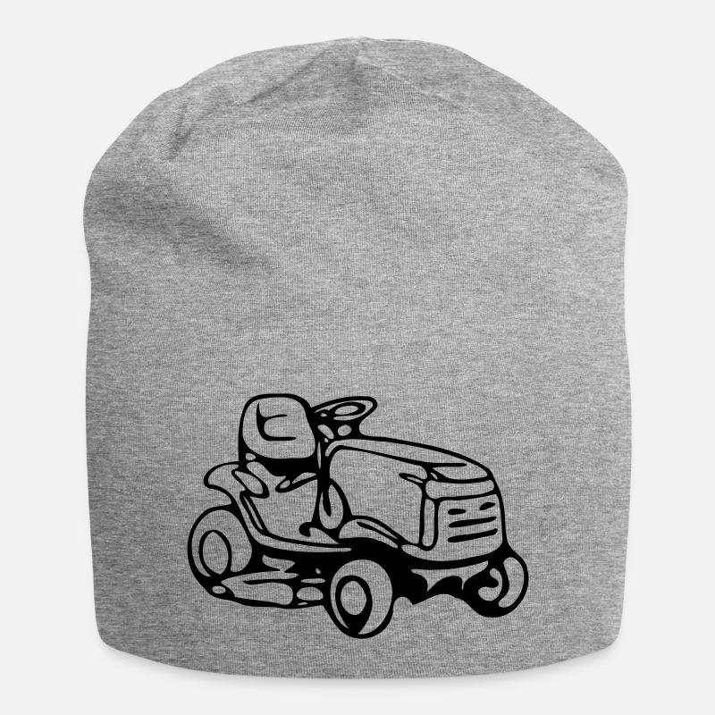 mowing machine - Jersey Beanie - heather grey