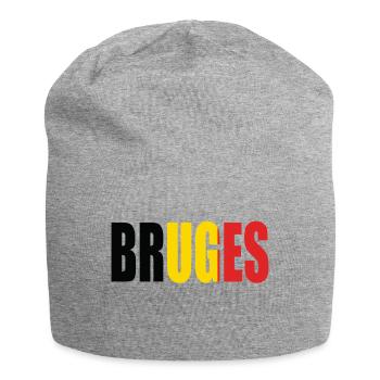 BRUGES BELGIQUE - Bonnet en jersey - gris chiné - Devant