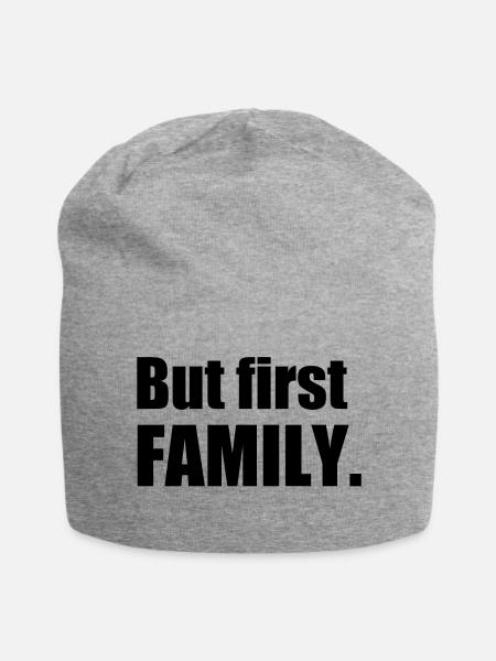 famille - Bonnet en jersey - gris chiné
