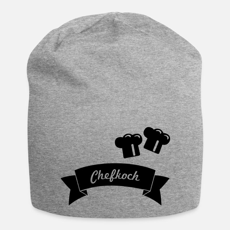 Cuisinier - Bonnet en jersey - gris chiné