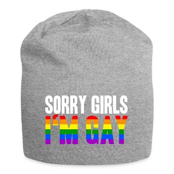 Désolé filles Dans Gay LGBT Gay Idée cadeau Homo - Bonnet en jersey - gris chiné - Devant