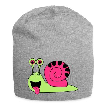 schnecke - Jersey-Beanie - Grau meliert - Vorne