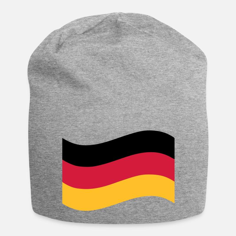 Deutschland - Jersey-Beanie - Grau meliert