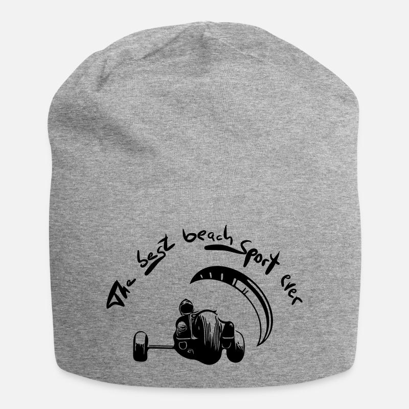 Kitebuggy best beach sport ever - Jersey-Beanie - Grau meliert