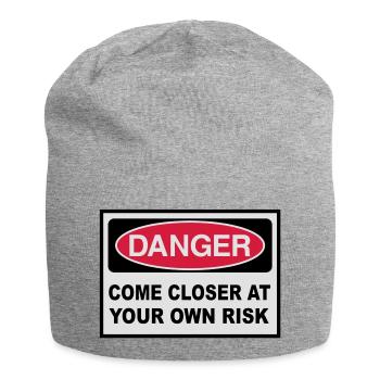 danger - Jersey Beanie - heather grey - Front