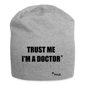 Trust me - Jersey Beanie - heather grey - Front