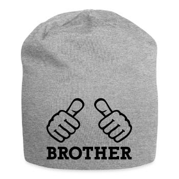Brother - Jersey Beanie - heather grey - Front