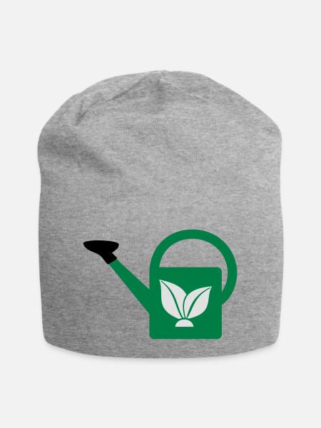Gießkanne - Jersey-Beanie - Grau meliert