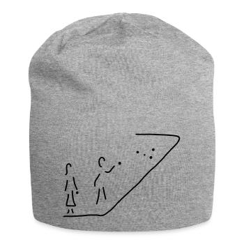 boules spielen - Jersey-Beanie - Grau meliert - Vorne