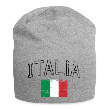 Italie Italy Italia drapeau Drapeau Vintage - Bonnet en jersey - gris chiné - Devant