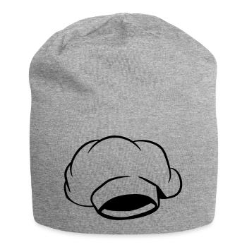 Cook cook chef hat - Jersey Beanie - heather grey - Front
