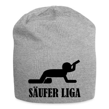 saeufer_liga - Jersey-Beanie - Grau meliert - Vorne