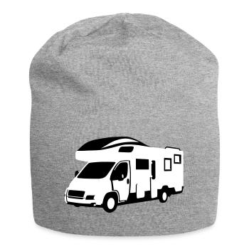 Camper, motor home - On the road - Jersey Beanie - heather grey - Front