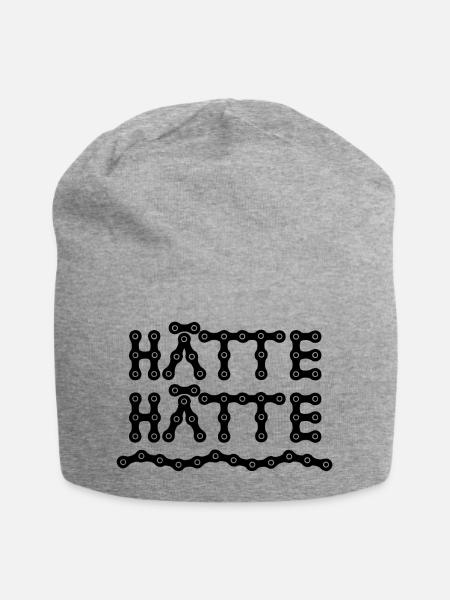 Hätte, hätte Fahrradkette - Jersey-Beanie - Grau meliert