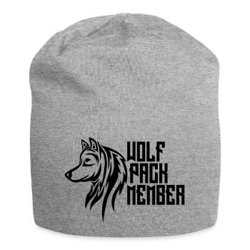 Wolf Pack Member - Jersey-Beanie - Grau meliert - Vorne