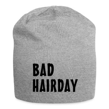 Bad Hair Day - Jersey-Beanie - Grau meliert - Vorne