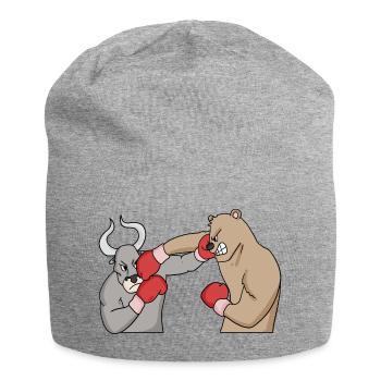 Stocks Stock Trading Stock Prices Taurus Bear - Jersey Beanie - heather grey - Front
