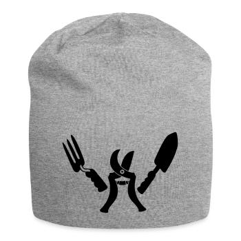 Garden gardener ready - Jersey Beanie - heather grey - Front