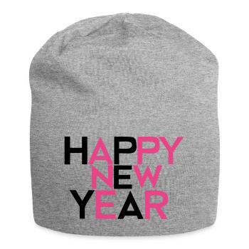Happy New Year #2 - Jersey-Beanie - Grau meliert - Vorne