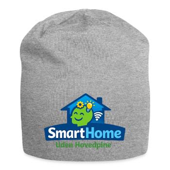 Smarthome ohne Kopfschmerzen - Jersey-Beanie - Grau meliert - Vorne