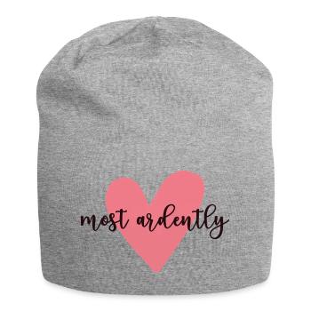 Pride And Prejudice Mr. Darcy - Most Ardently V - Jersey Beanie - heather grey - Front