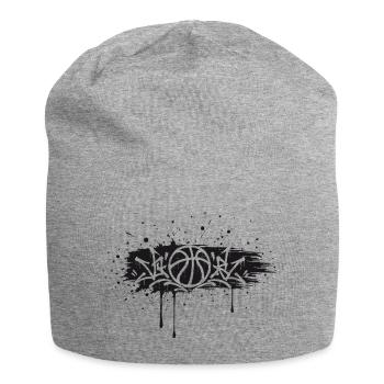 Basketball Graffiti Streetball Splash Design - Jersey Beanie - heather grey - Front