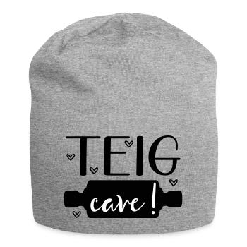Sprüche Backen Teigrolle - Jersey-Beanie - Grau meliert - Vorne