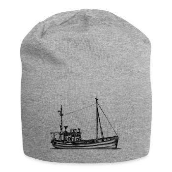 Fishing Cutters & Crab Cutters - Illustration - Jersey Beanie - heather grey - Front