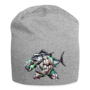 Muscular tuna - Jersey Beanie - heather grey - Front