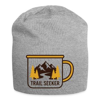 Berge Tasse Wander Logo - Jersey-Beanie - Grau meliert - Vorne
