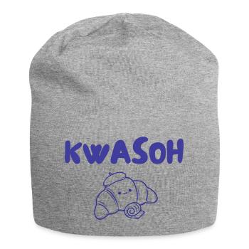 Croissant Kvasoh Illustration - Bonnet en jersey - gris chiné - Devant