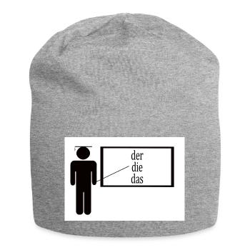 German Teacher - Jersey Beanie - heather grey - Front
