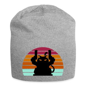 Cat Gun - Jersey-Beanie - Grau meliert - Vorne