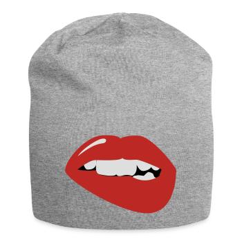 Lippe - Jersey-Beanie - Grau meliert - Vorne