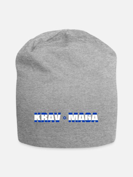 KravMaga Combat Israel - Jersey-Beanie - Grau meliert