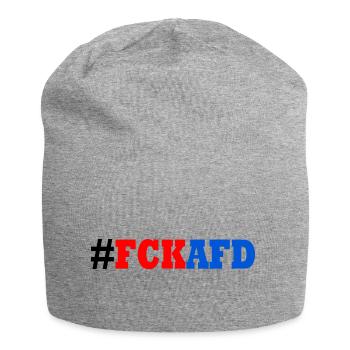 Fck afd - Jersey-Beanie - Grau meliert - Vorne
