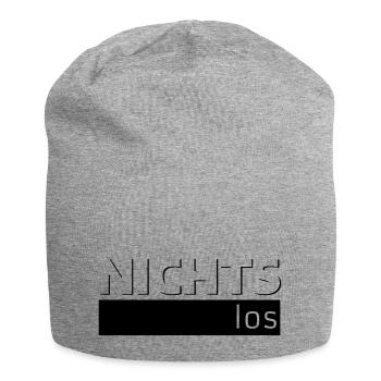 NICHTS los - Jersey-Beanie - Grau meliert - Vorne
