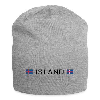 Islande Pays Islande Scandinavie Vacances - Bonnet en jersey - gris chiné - Devant