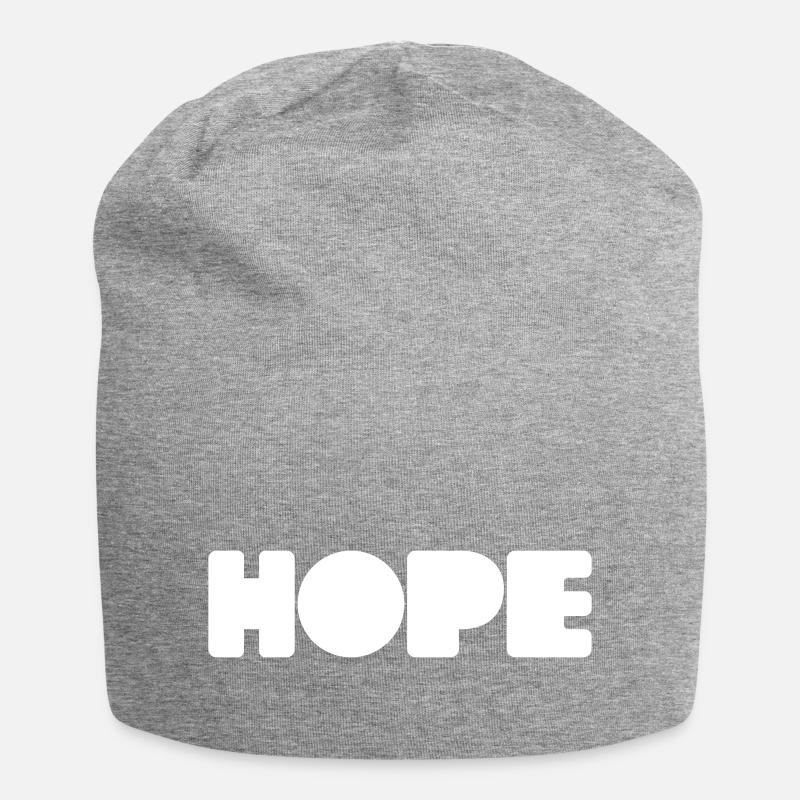HOPE - Jersey-Beanie - Grau meliert
